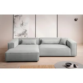 LeGer Home by Lena Gercke Ecksofa »PIARA XXL, Big-Sofa, Cord, Leinenoptik o. Strukturstoff, L-Form« wahlweise Ottomane rechts/links, Kedernaht, extra tiefe Sitzfläche,
