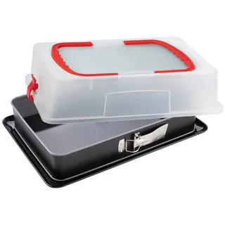 Dr. Oetker Back-Idee Rechteck-Springform mit Haube 38 x 25 cm