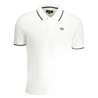 La Martina Herren Kurzarm Polo Weiss - Weiß