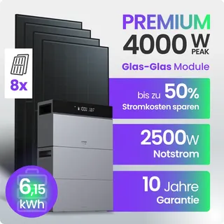 Tepto 4000W Balkonkraftwerk Premium mit Conow Pro¬†6,15kWh Speicher