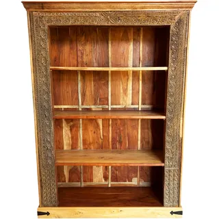 Massivholz Regal 200 cm Vintage Standregal Bücherregal Raumteiler Vintage Stil