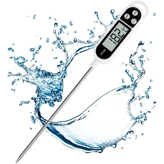 Digital Küchenthermometer, Lange Probe Fleischthermometer, Bratenthermometer Grillthermometer Thermometer mit Instant Read-Out für Küche, Grill, BBQ, Essen