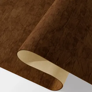 Decotalk Samtstoff Selbstklebend Tapete Braun 40X500cm Wände Tapeten Stretch Stoff Luxus Tapete für Zimmer Samt Schmuckschatullen Wände Samtstoff Folie für Schmuckschatulle Kommode Schrankfolie Wand