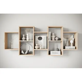 Home Affaire Wandregal Trio Hängeregal 160,8 x 18 x 65 cm Braun