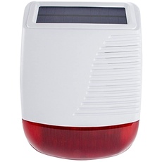 Solar-Außensirene mit Akku WOS301S kompatibel mit Daewoo Security AM301, akustischer Alarm, Erkennungswarnung