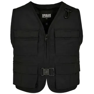 URBAN CLASSICS Damen Ladies Short Tactical Vest Jacke, Schwarz, S
