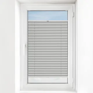 Estika Plissee Mit Bohren Breite 30-129 cm Höhe 50-149 cm Verdunkelungsrollo – 100% Verdunkelung, Sonnenschutz, Sichtschutz – hochwertig & langlebig