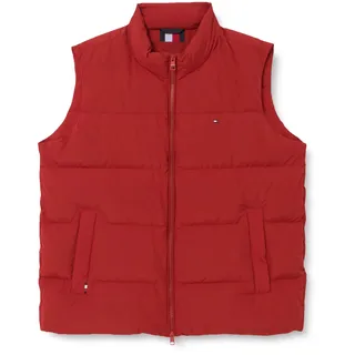 Tommy Hilfiger DOWN VEST Weste Herren, Rot (Dark Magma), XL