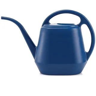 Fasmov 4 Liter Gießkanne Kunststoff Gartengießkanne Bewässerung Blumengießkanne mit langem Auslauf für Innen- und Außenbereich (Blau)