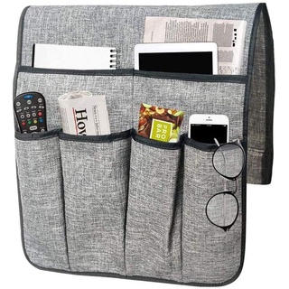 IPENNY Anti-Rutsch-Couch Sofa Armlehne Organizer Stuhl Betttasche Aufbewahrungstasche Halter Tasche Hängende Speicherbeutel für TV Fernbedienung Handy Tablet Buch Magazine DVD Brillen Trinker Snacks