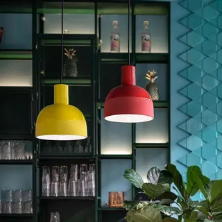 Ferroluce Caxixi Hängeleuchte Ø 22,5cm Grün Rund - Grün