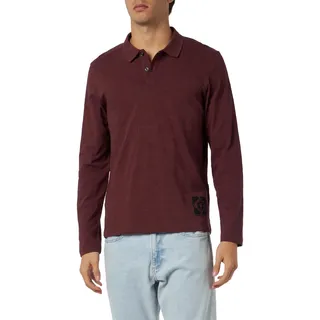 s.Oliver Herren 2138674 Poloshirt Langarm, 39W1 rot, S