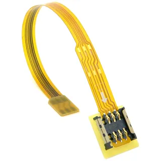 chenyang Micro-SIM-Karte auf Nano-SIM-Kit, Stecker auf Buchse, Verlängerung, weich, flach, FPC-Kabelverlängerung, 10 cm