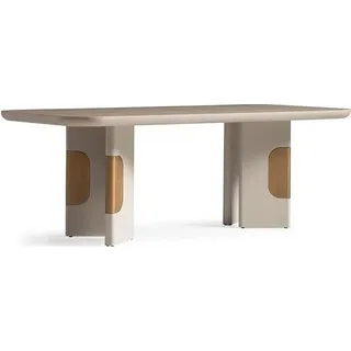 Esstisch Tisch Esszimmertisch Holz Essecke Beige Esszimmer Design - Beige