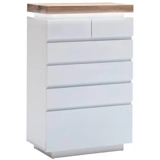 MCA Furniture Romina 73 x 114 x 40 cm weiß / eichefarben