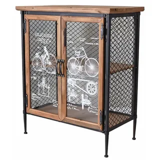Gitterschrank Loft Anrichte Industrial Sideboard Metallschrank Schuhschrank