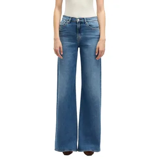 7 For All Mankind Damen Lotta Oceanstone Jeans, Mid Blue, 27W EU