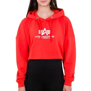 Alpha Industries Basic Hoody COS Wmn Kapuzensweat für Damen Atomic Red