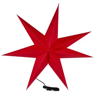 Star Trading Weihnachtsstern Rozen von 3D Papierstern Weihnachten in Rot, Dekostern zum Aufhängen mit E14 Fassung, ø: 100 cm,