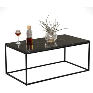 Skye Decor, Cosco - Royal, Couchtische, Schwarz, 95 x 43 x 55 cm - Schwarz, Weiß