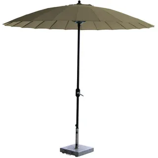 Garden Impressions Manilla Sonnenschirm - Ø250 carbon black/Taupe - Braun