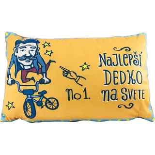 GiftyCity Pillow - der beste Opa 40x25 cm - Orange