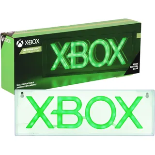 Paladone XBOX Logo LED Neonlicht - Offiziell Lizenzierte Steh- oder Wandmontage-Lampe - Spielzimmer Accessoires & Dekor für Gamer