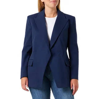 HUGO Damen Dark Blue Jacket, Dark Blue, 36 EU