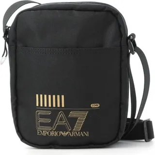 EA7 Train Core Small Polyester Men's Black Cross Bag - Schwarz, Gold