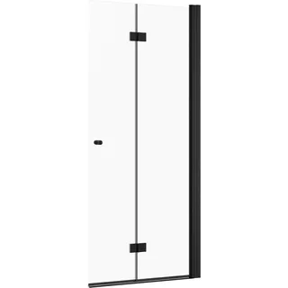 Schöner Wohnen Drehfalttür Gretia Walk In Mattschwarz 90 cm x 200 cm DIN R