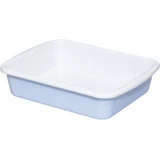 Riess, 0397-127, Minibackofenform 24.8 x 20 x 5.5cm, Emaille, CLASSIC Edition NATURE BLUE LIGHT, 0,765kg, 1.6 Liter, 24,8 x 20 x 5,5cm