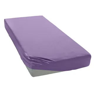 MY HOME Spannbettlaken Jersey-Baumwolle 160 x 200 cm lila