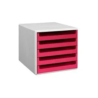 M&M Schubladenbox  sunset-red 30050960, DIN A4 mit 5 Schubladen, 1 St.