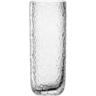Leonardo Home Martello Vase • 1 Stück • Glasvase mit strukturierter Oberfläche • Modernes Design gepaart mit Eleganz • Transparente Blumenvase • Ideal für Blumensträuße • Höhe 26,5 cm • klar • 047098