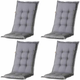 ALLIBERT Sitzkissen 40 x 40 x 5 cm grau 4-tlg.