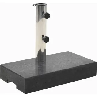 Sonnenschirmständer Granit 25 kg Rechteckig Schwarz - Schwarz