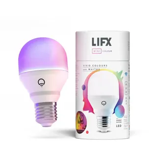 LIFX Mini [E27-Sockel], Einstellbar, Mehrfarbig, Dimmbar, Kein hub notwendig, Kompatibel mit Alexa, Apple HomeKit und Google Assistant