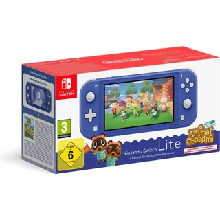 Nintendo Switch Lite 32 GB Blau + Animal Crossing: New Horizons Bundle
