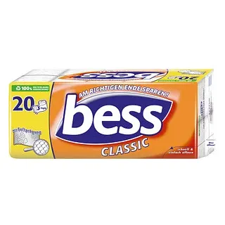 Bess Toilettenpapier Classic 3-lagig 20 Rollen