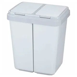 Alpfa Duo Bin 50 l Weiß, Grau