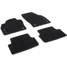 Bild 2G7061270WGK Fußmatten Premium Velours Textilfußmatten 4X Stoffmatten, schwarz, mit Taigo Schriftzug