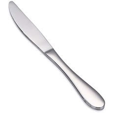 VANRA 6 Stück Tischmesser Edelstahl Besteck Messer Set, 9 Inch/23cm Menümesser Dinnerware Silber Set für Zuhause Restaurant (6 Messer)