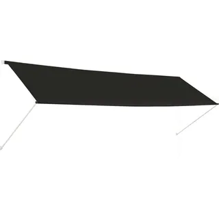 vidaXL Einziehbare Markise 400×150 cm Anthrazit - Grau