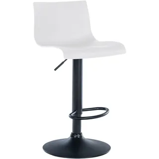 CLP Barhocker Kunststoff weiß , Weiß , Metall , 39x84x36 cm , Esszimmer, Barmöbel, Barhocker