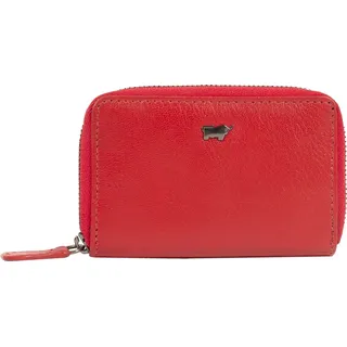 Braun Büffel Leder Geldbörse Anna RFID Wallet Red dunkelrot - Rot