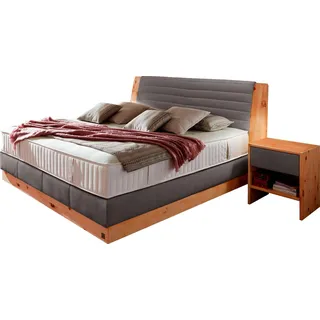 Alina Boxspringbett »Chalet«, Grand Comfort TF 1000 PM, Zirbenholz natur geölt grau