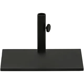 Dehner Schirmständer, ca. 49 x 30 x 24.5 cm, 20 kg, Metall, schwarz