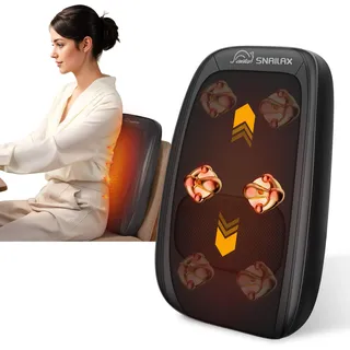 SNAILAX Shiatsu Rückenmassagegerät mit Wärme Massagekissen
