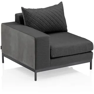 Kettler Loungeendteil , Anthrazit , Textil , Füllung: Polyester , links montierbar , 92x70x96 cm , regenabweisend, UV-beständig, wetterbeständig, erweiterbar , Gartenmöbel, Loungemöbel, Lounge-Serien