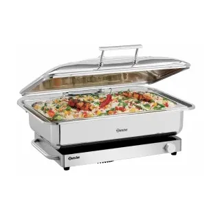 Bartscher Induktionswarmhalteplatte IW10, Warmhalteplatte als Auftischgerät für Gastronomiebetriebe, 1 Stück